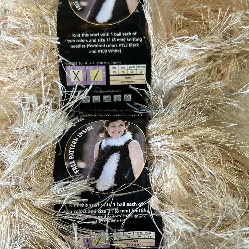 New Lion Brand Fun Fur Eyelash Yarn 2 Skeins